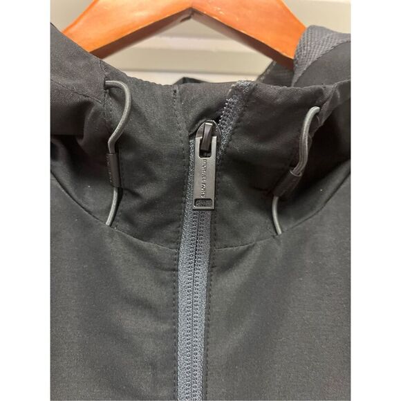 MK Michael Kors Black Bill Hooded Logo Sleeve Rain Jacket sz XL EUC Not Michael - Picture 3 of 10